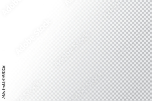 Right gradient shape. Light fade panel. Soft left blend. Vector checker background.