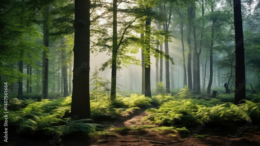 Obraz premium photograph trees in the woods