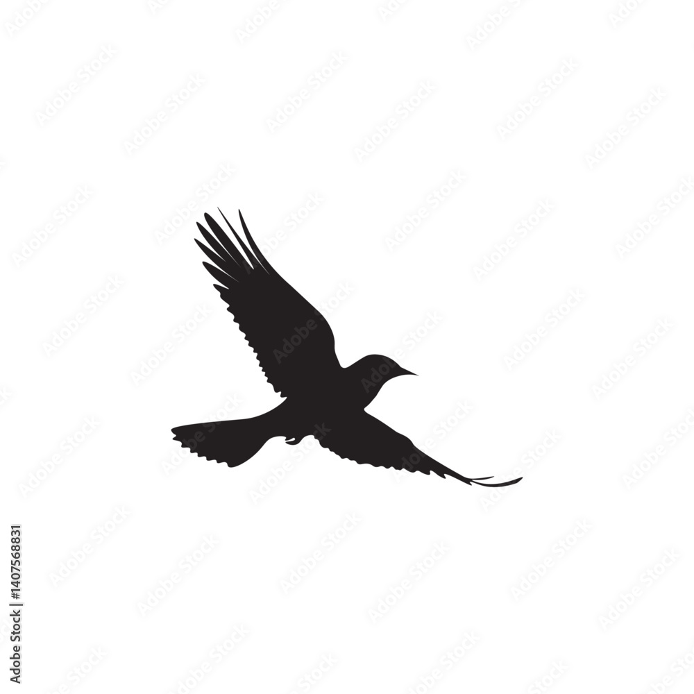 Obraz premium A silhouette of a bird 
