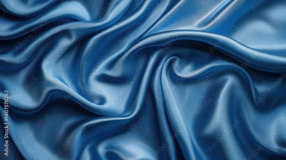 Obraz premium blue satin background