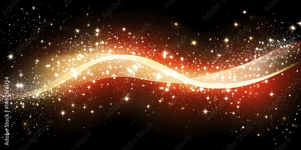 Fototapeta premium Abstract Gold Wave Design