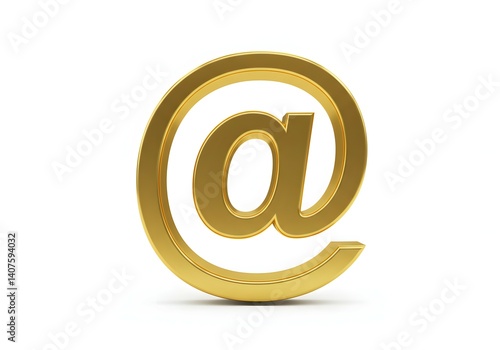 Wallpaper Mural Elegant Golden At Symbol on White Background. Torontodigital.ca