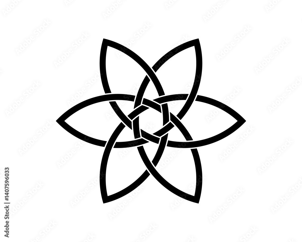celtic knot trinity endless vector on white background for tattoo symbol religion icon logo. vector illustration celtic knot trinity endless vector on white background for tattoo symbol religion icon logo. vector illustration