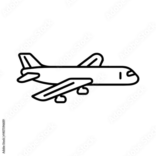 Non-Smoking Airplane Icon for World No Tobacco Day  