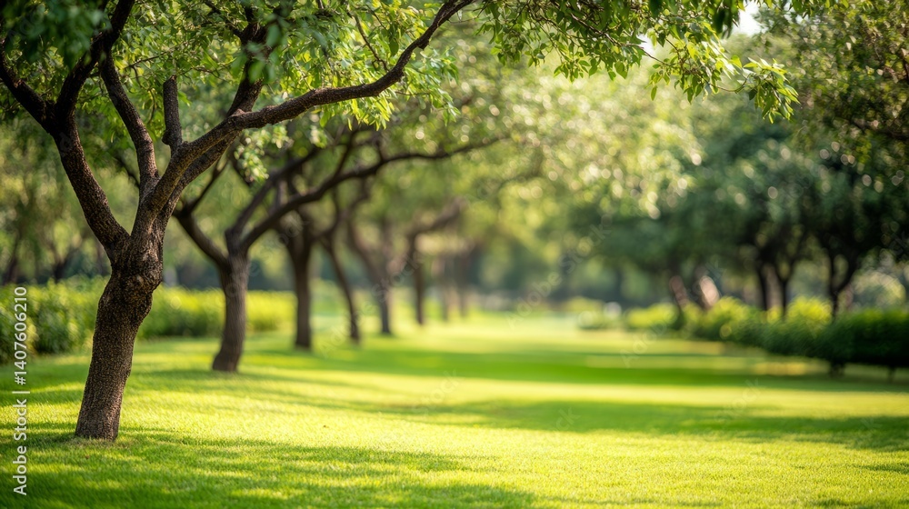 Sunlit garden trees with soft bokeh, a serene escape into nature's warmth.
Sunlit garden trees with soft bokeh, a serene escape into nature's warmth.