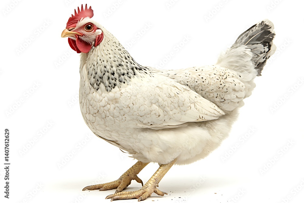 Fototapeta premium A chicken on a white background
