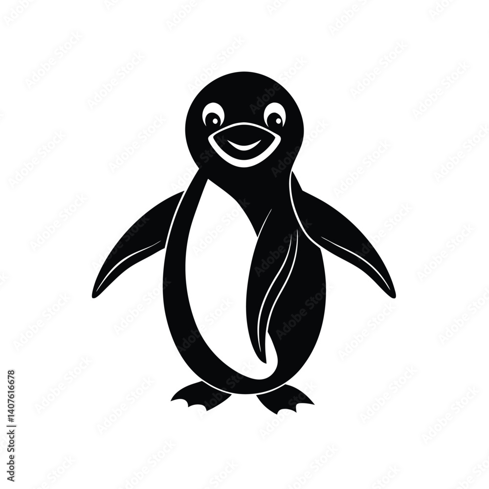 Fototapeta premium penguin on a white background
