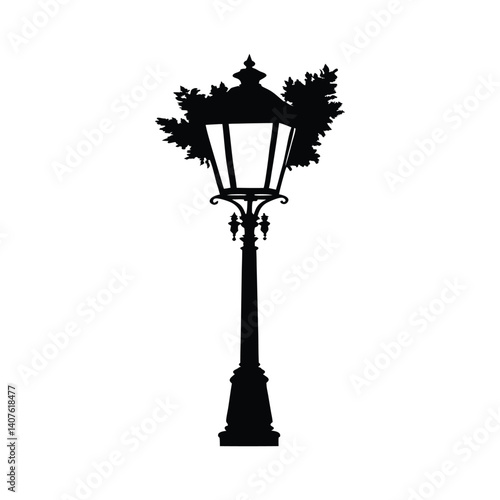 street lamp vector