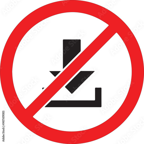 Free Download No download sign - GFXLoad