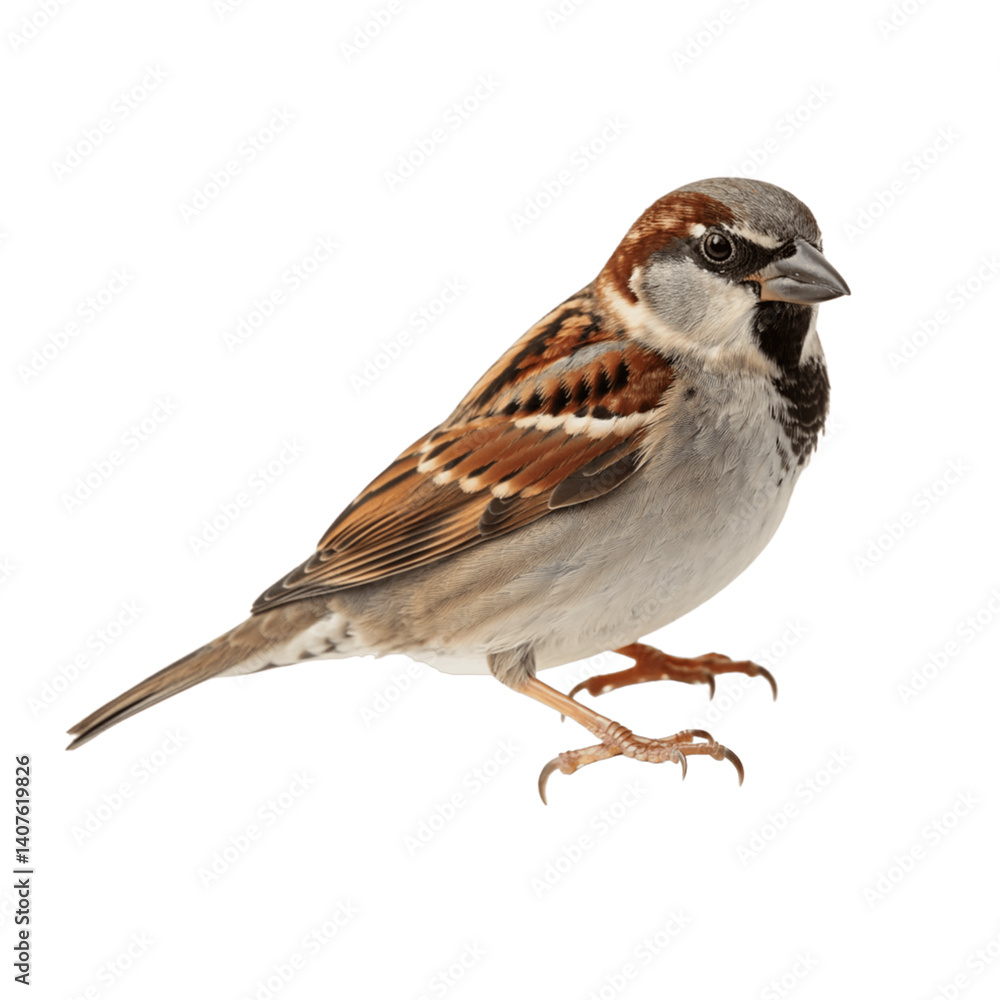 Sparrow isolated on transparent background, png Sparrow isolated on transparent background, png