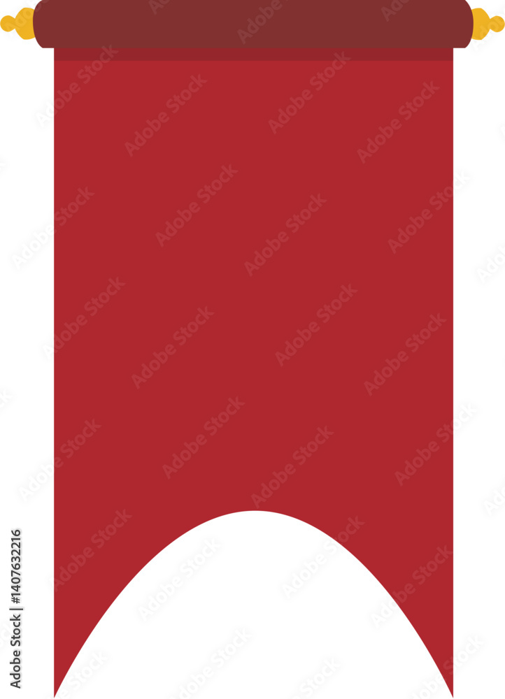 Obraz premium Red Pennant Flag