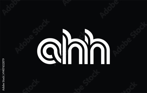 Картината върху платно AHH Creative Unique Modern Letter Logo Design
