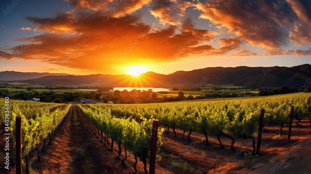 Fototapeta premium valley napa wine