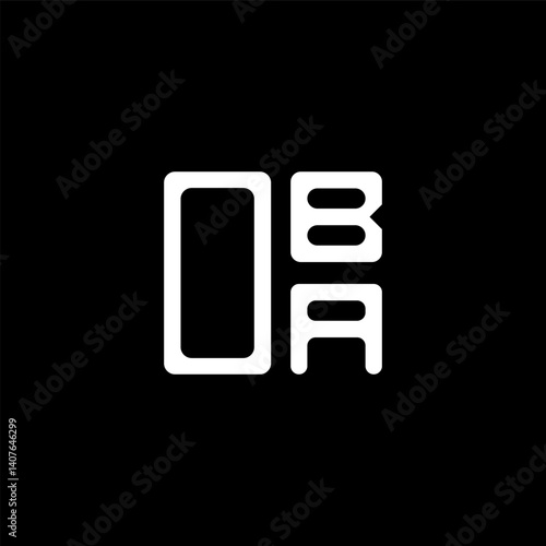 OBA letter logo creative design with vector graphic, OBA simple and modern logo. OBA luxurious alphabet design
