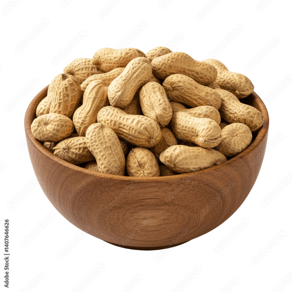 Peanut bowl isolated on transparent background, png Peanut bowl isolated on transparent background, png