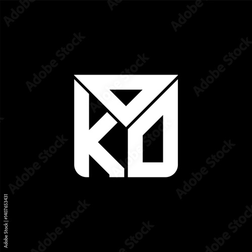 OKO letter logo creative design with vector graphic, OKO simple and modern logo. OKO luxurious alphabet design