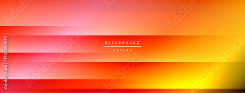 Gradient background features vibrant orange, red hues. Horizontal lines create layered effect. Minimalist design suitable for digital projects, presentations. Warm tones dominate composition.