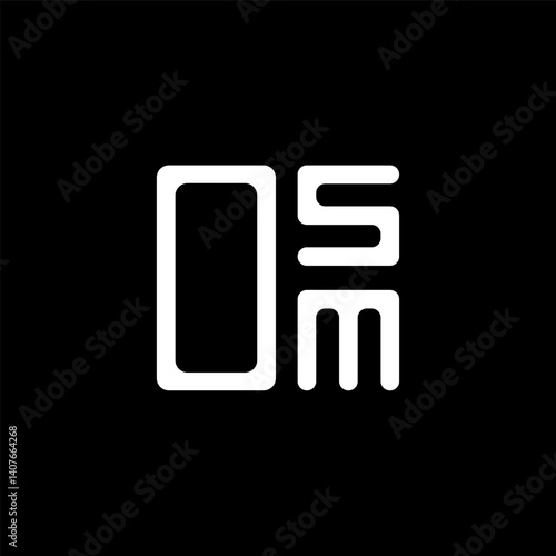 OSM letter logo creative design with vector graphic, OSM simple and modern logo. OSM luxurious alphabet design