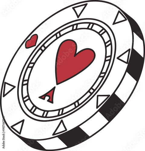 Isolated token casino poker game icon- Vector,stack of casino chips vector illustration. Gambling industry