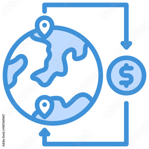 Send Money Abroad Icon