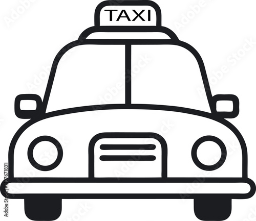 taxi icon vector illustration on