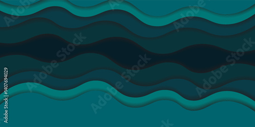 Abstract dark blue wavy background. Abstract background with waves.