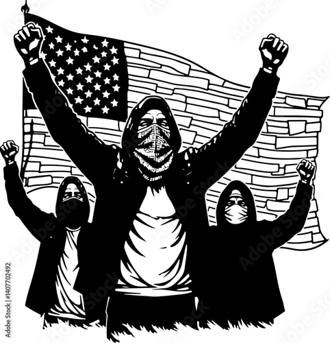 Victory for Palestine on the Peak Flag and Resistance vector 