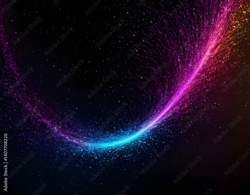 Obraz premium Modern Technology Particle Abstract Background Wallpaper. abstract background with text space.