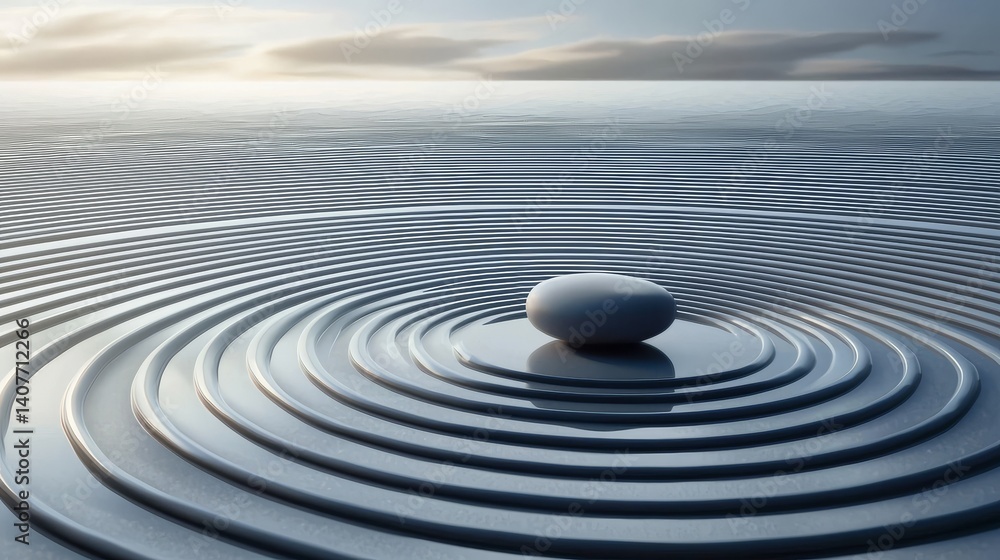 Fototapeta premium Hypnotic Artwork for Calm and Relaxation