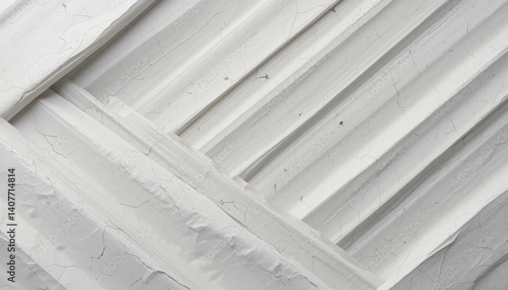 Obraz premium Textured white surface interior photography minimalist design abstract elements close-up view modern aesthetics for contemporary spaces