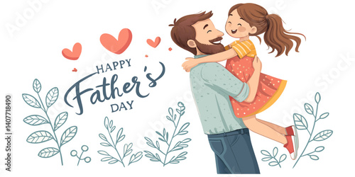 Father and daughter for father's day