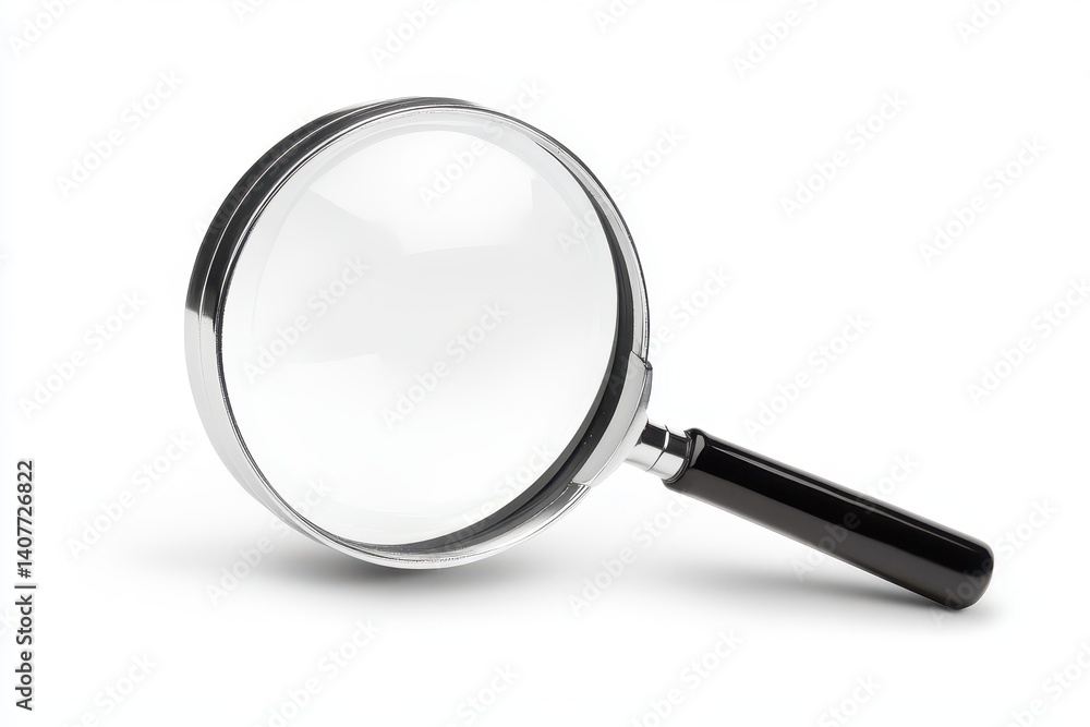 Isolated Icon of a Search Magnifier: Sleek Design Featuring a Lens to Enhance Discovery Isolated Icon of a Search Magnifier: Sleek Design Featuring a Lens to Enhance Discovery
