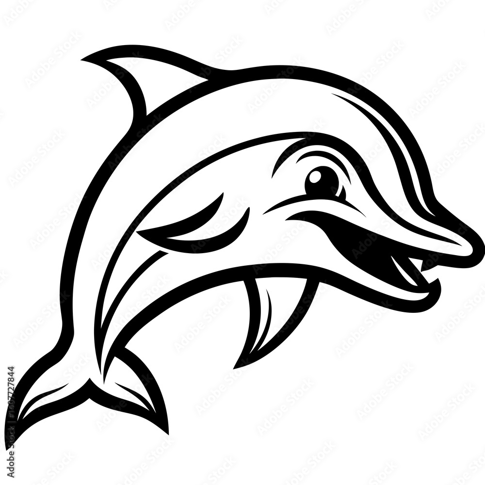 Naklejka premium Dolfin image vector 