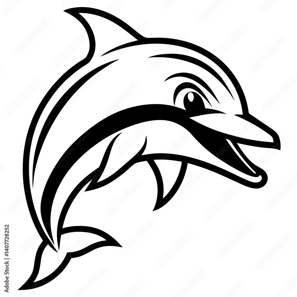 Naklejka premium Dolfin image vector 