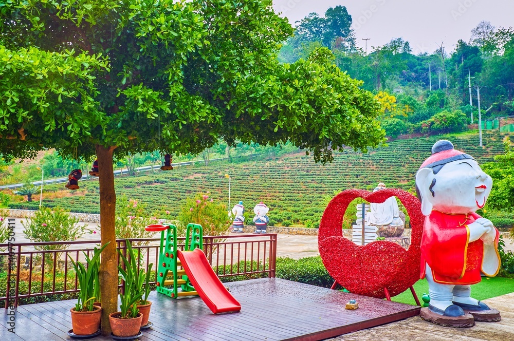 Tea Center of Mae Salong Chinese Yunnan tea village, Thailand