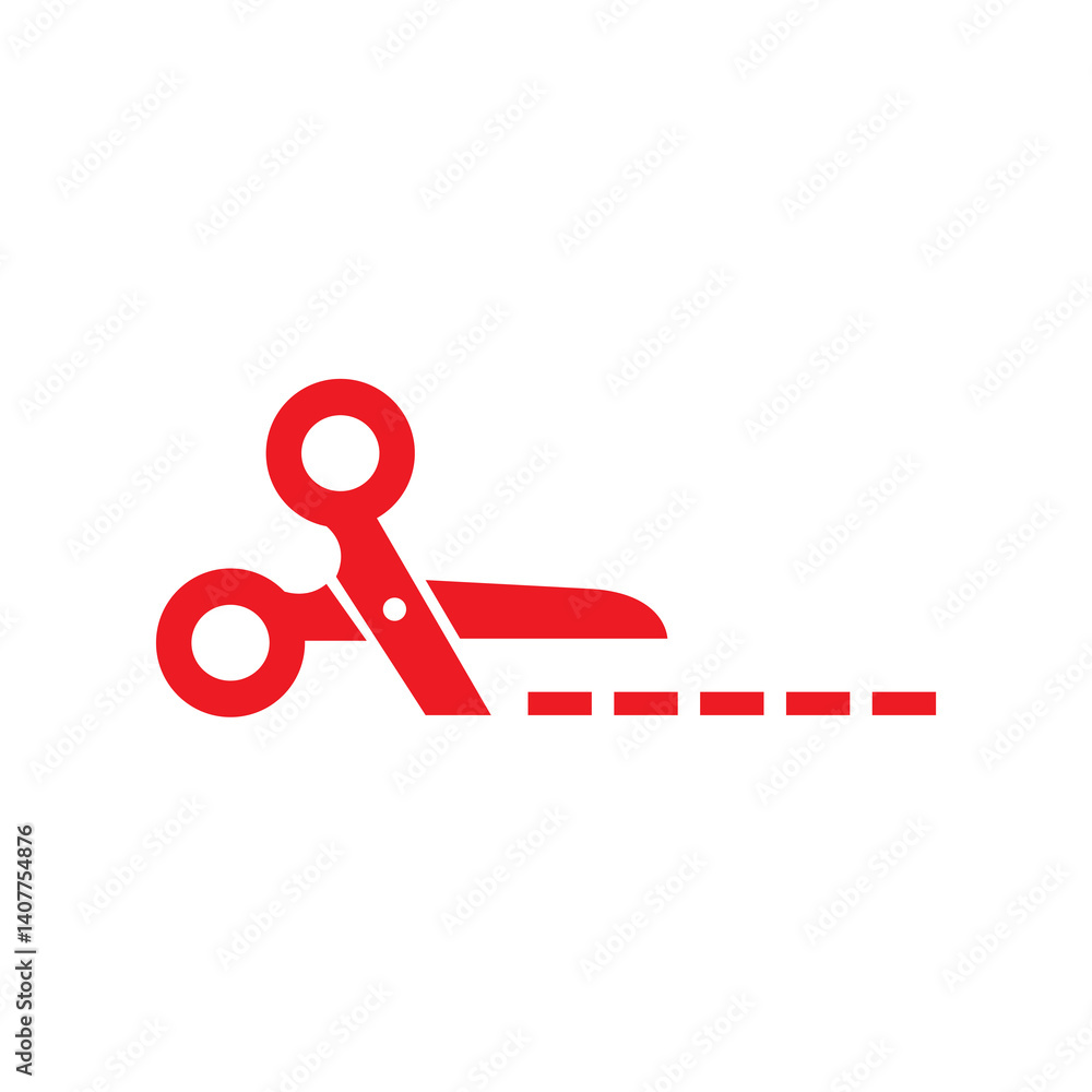 scissors cut line icon scissors cut line icon