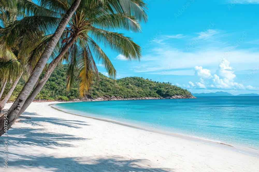 Tropical paradise beach scene (2) Tropical paradise beach scene (2)
