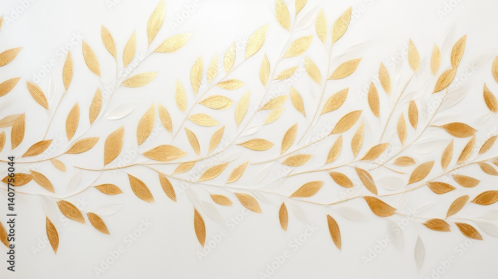 Fototapeta premium background gold leaf seamless