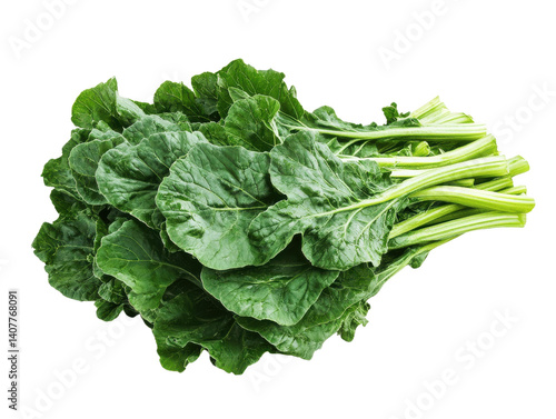 Fresh Bunch of Collard Greens: A vibrant bunch of collard greens, showcasing their fresh, verdant leaves and tender stems, epitomizing the essence of healthy eating.