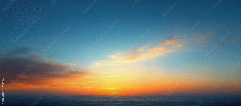 Autumn Sunset Sky with Clouds and Vibrant Colors in a Serene Landscape Autumn Sunset Sky with Clouds and Vibrant Colors in a Serene Landscape