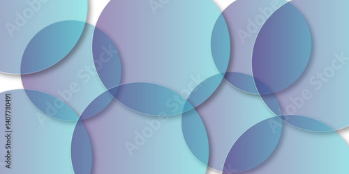 Abstract Bokeh white circle background  abstract geometric background featuring crisp white and vibrant blue colors with perfectly aligned round shapes.