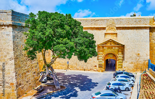 Obraz na płótnie Greek Gate of Mdina, Malta w salonie