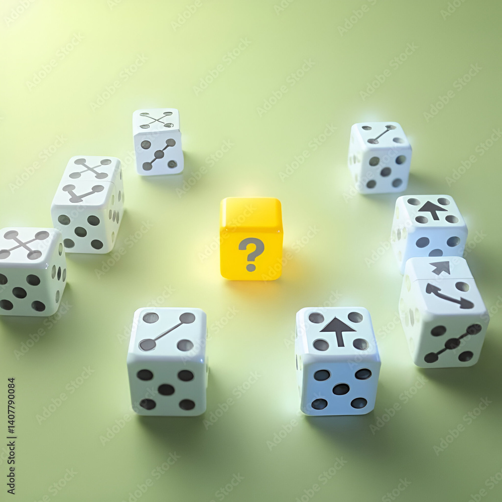 dice on white background dice on white background