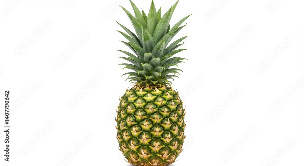 Yellow green skin featuring hexagonal patterns and subtle green accents Pineapple with a vibrant Yellow green skin featuring hexagonal patterns and subtle green accents Pineapple with a vibrant