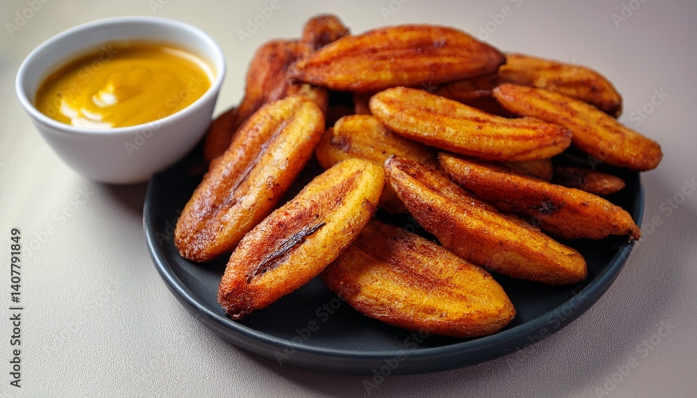 ripe fried african plantain local staple food served as meals with sauce or as a side dish in nigeria ripe fried african plantain local staple food served as meals with sauce or as a side dish in nigeria