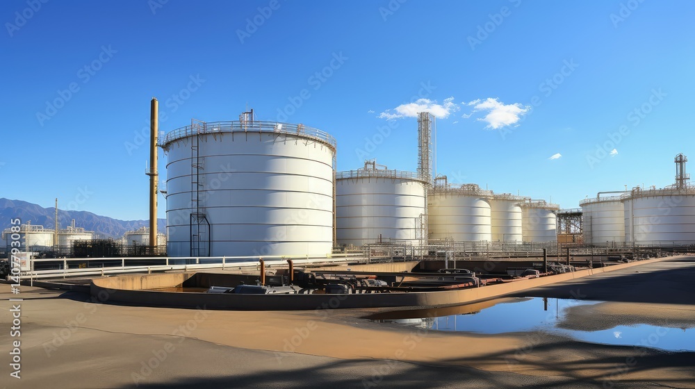 Obraz premium storage industrial oil