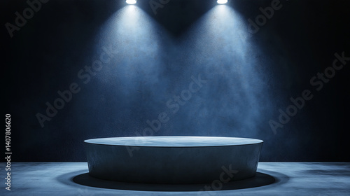 Product display stage podium spotlight background for presentation use