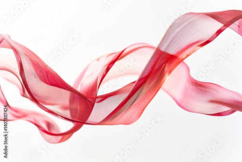 Graceful Gymnast's Ribbon in Motion