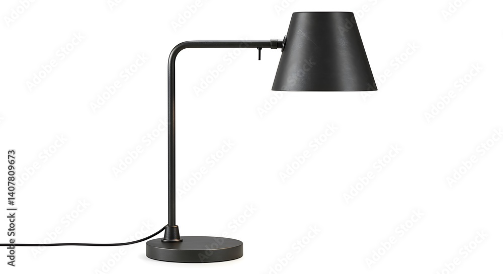 Modern table lamp on white background, industrial design Modern table lamp on white background, industrial design