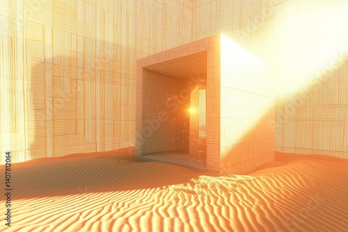 Sci-Fi Desert Temple